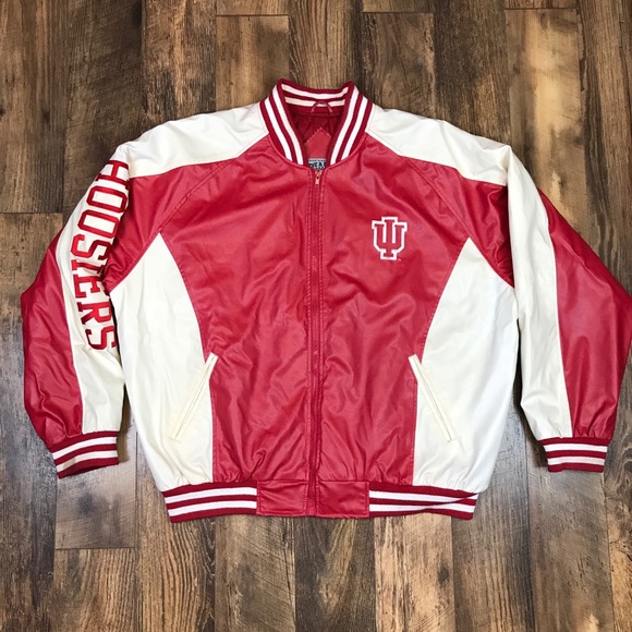 Steve & Barry's Other - Indiana University Leather Jacket Hoosiers XL